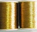 Gold Metallic Thread x100 Yds Reels - Click Image to Close